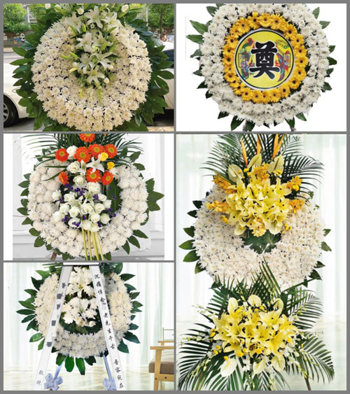 山东莱芜莱城区口镇镇泉头村花圈速递